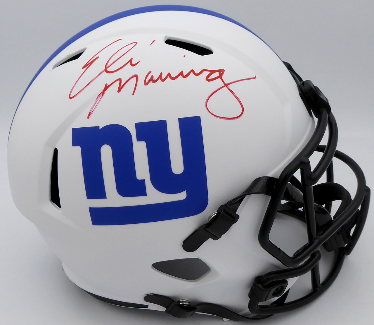 Eli Manning Signed Giants Color Rush Full-Size Speed Helmet