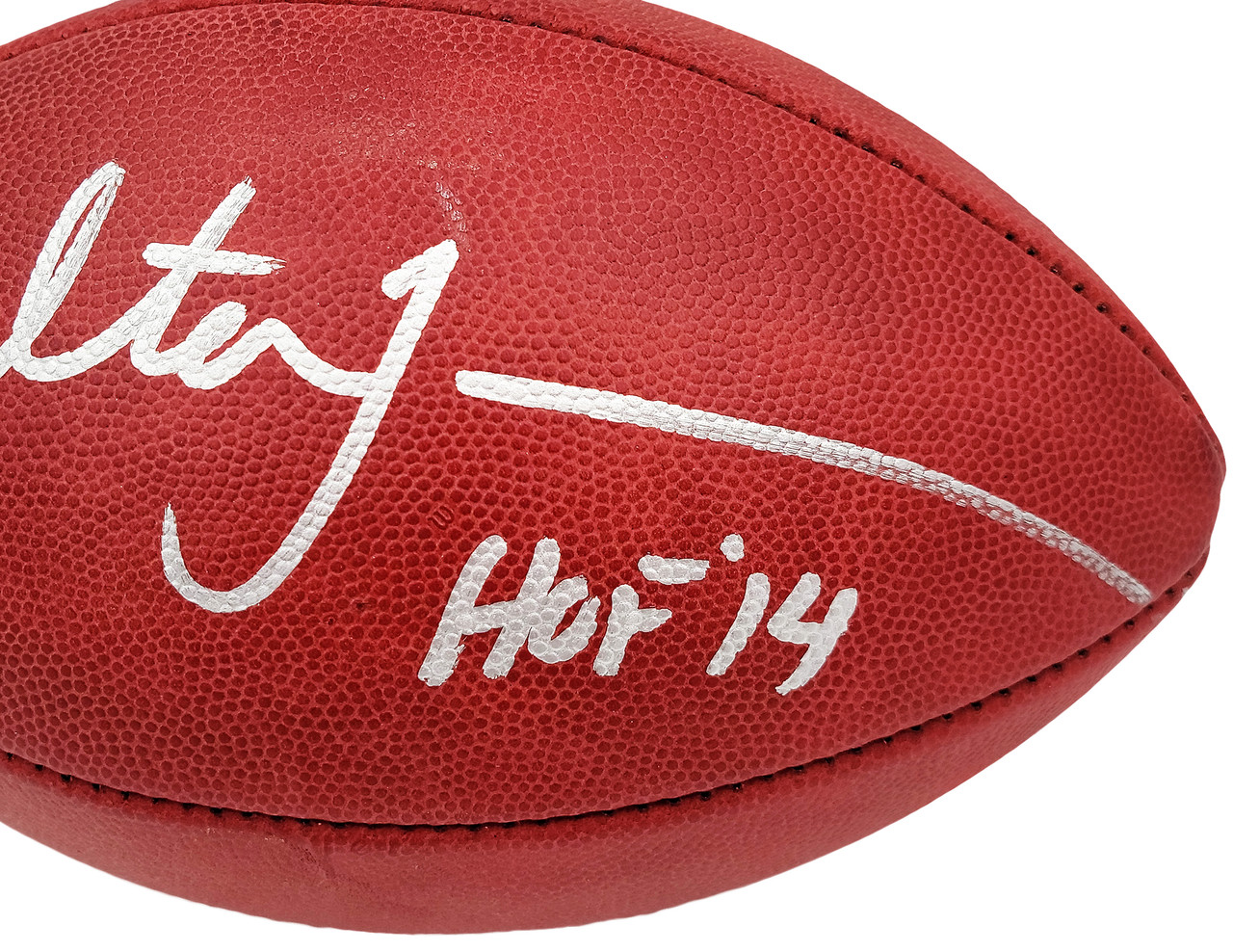 Walter Jones Autographed Official NFL Leather Football Seattle