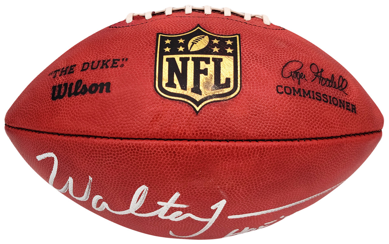 Walter Jones Autographed Official NFL Leather Football Seattle