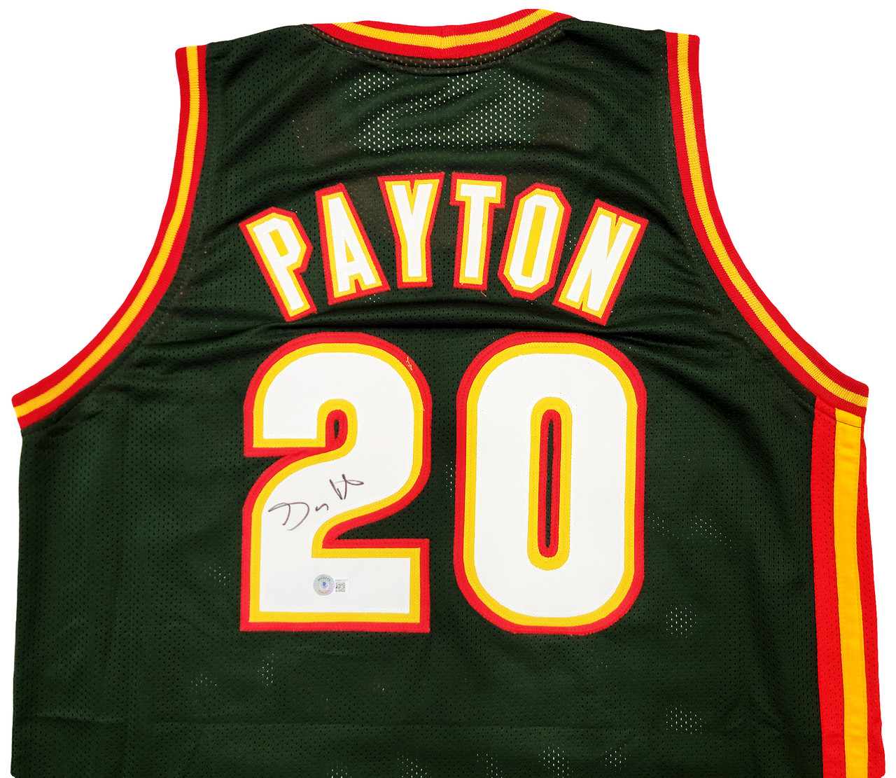 1996-97 Gary Payton Game Worn, Signed Seattle Supersonics Jersey