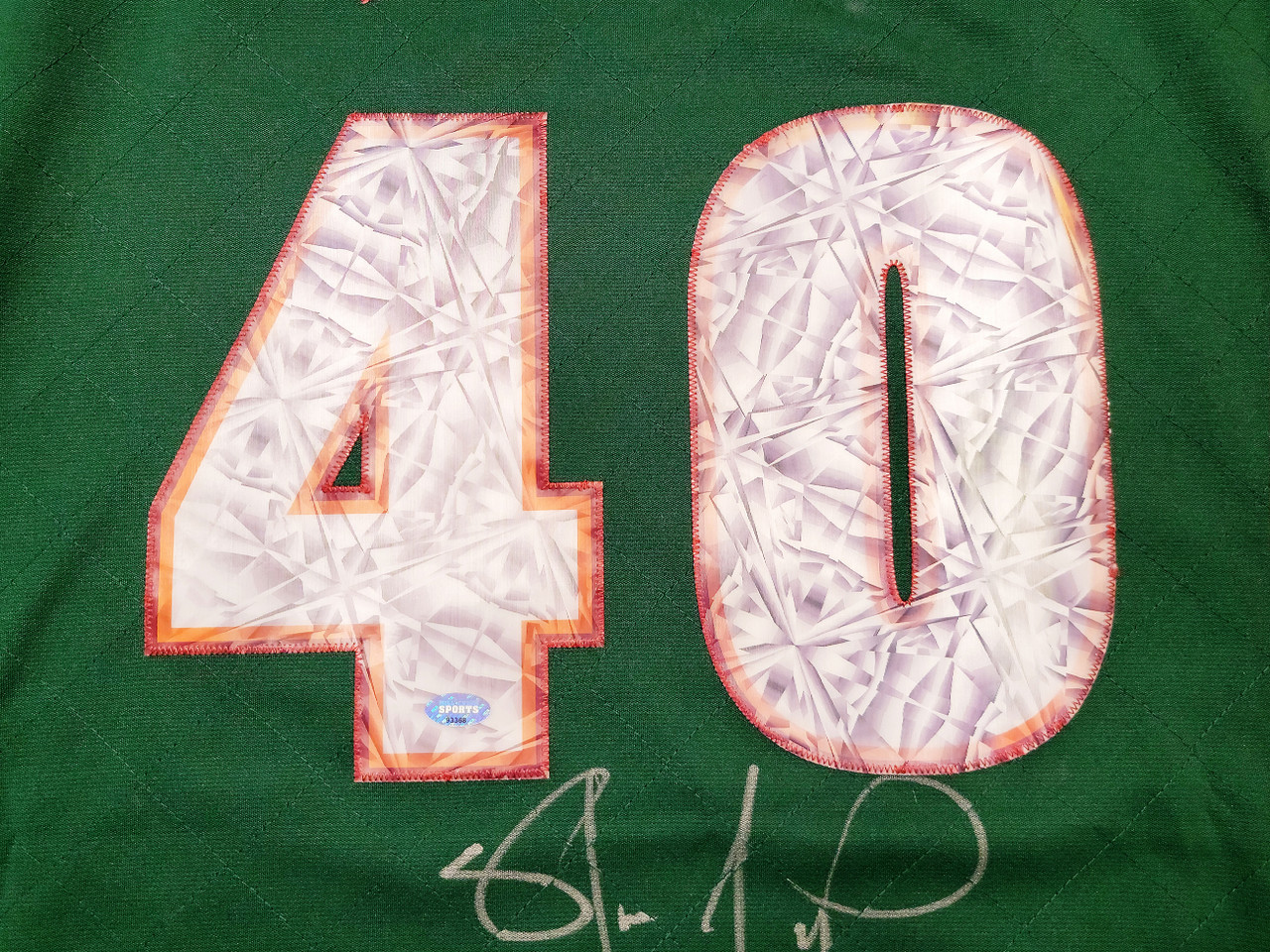 Seattle Supersonics Shawn Kemp Autographed White Jersey MCS Holo Stock  #202426