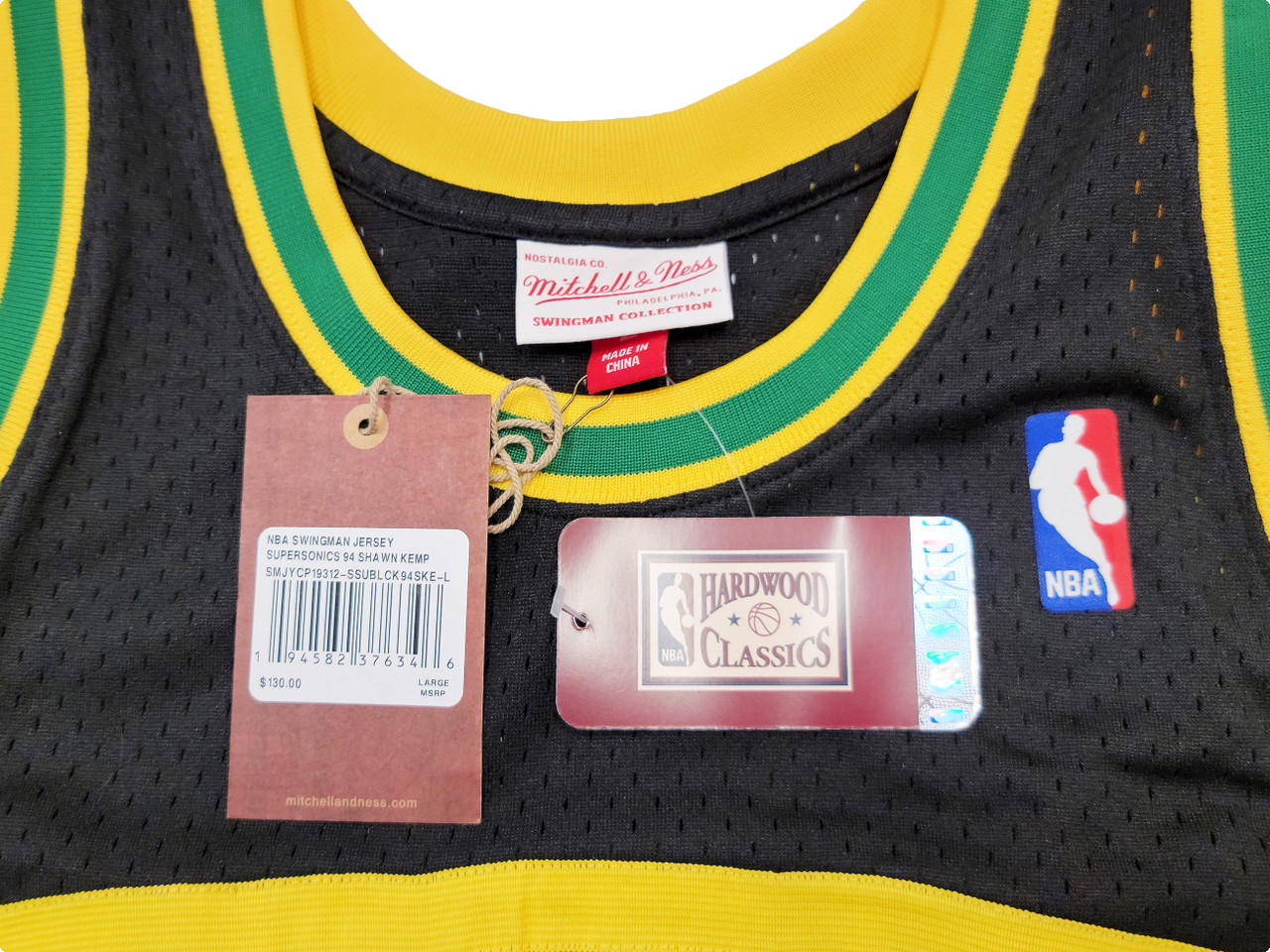  Mitchell & Ness Seattle Supersonics Shawn Kemp Swingman Jersey  (Small) : Sports & Outdoors