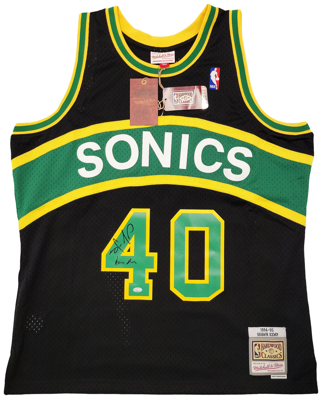 Men's Seattle Supersonics #40 Shawn Kemp 1997-98 Red Hardwood Classics Soul  Swingman Throwback Jersey on sale,for Cheap,wholesale from China