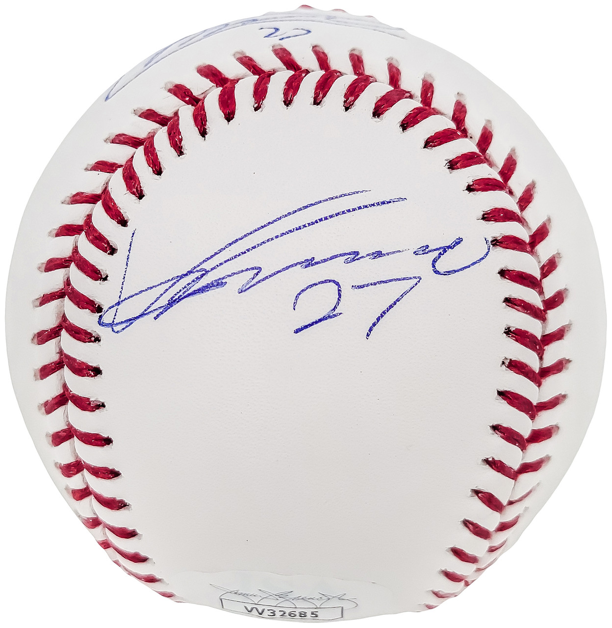 Vladimir Guerrero Sr. & Vladimir Guerrero Jr. Signed OML Baseball Inscribed  Like Father Like Son (JSA COA & USA SM COA)