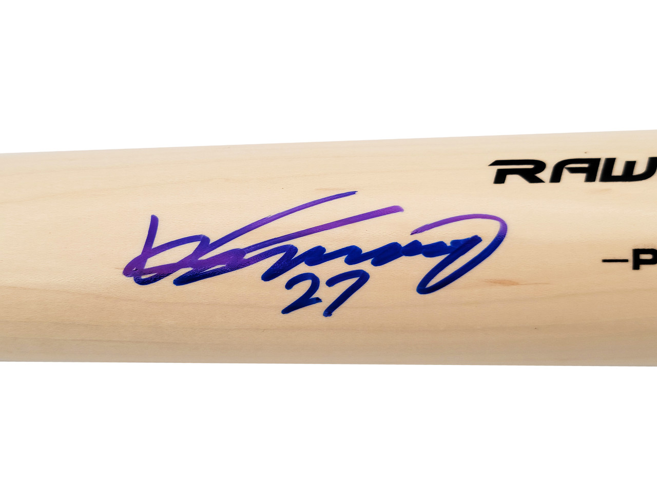 Vladimir Guerrero Sr. Autographed Blonde Rawlings Pro Bat Montreal Expos  Beckett BAS Stock #203453