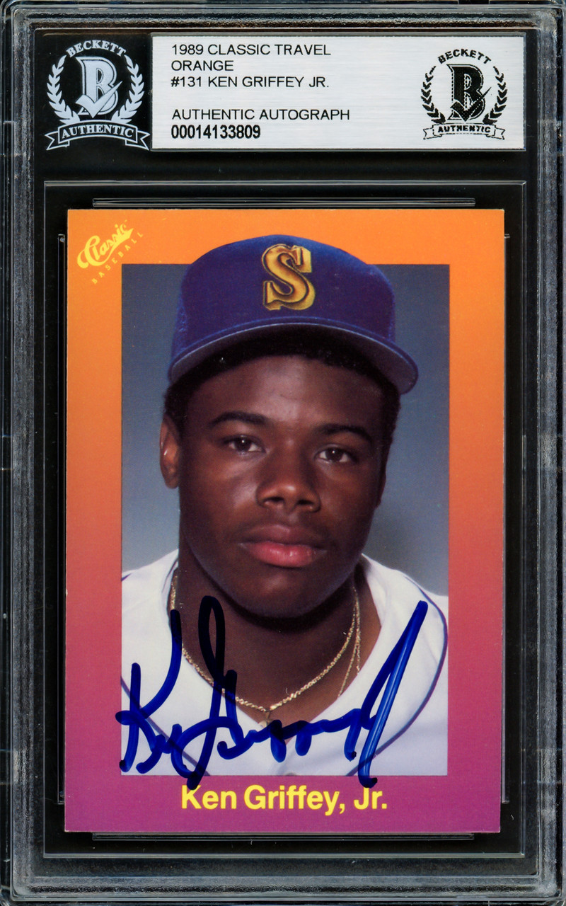 Ken Griffey Jr. Autographed 1989 Classic Rookie Card #131 Seattle Mariners  Vintage Rookie Signature Beckett BAS #14133809