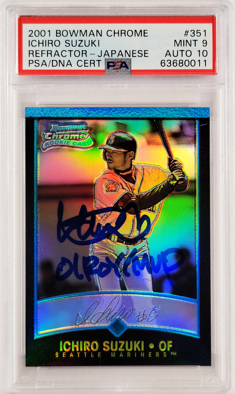【PSA9 RC】2001 Bowman Ichiro Suzuki イチロー 2001 Bowman Chrome Ichiro Suzuki (Refractor-Japanese) | PSA