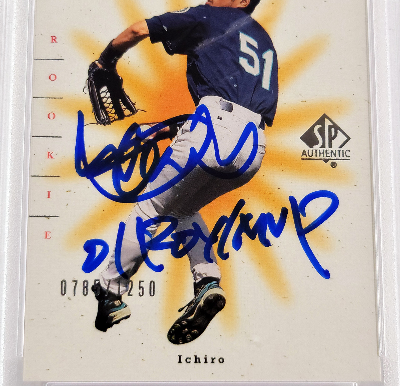 Ichiro Suzuki Autographed 2001 SP Authentic Rookie Card #91