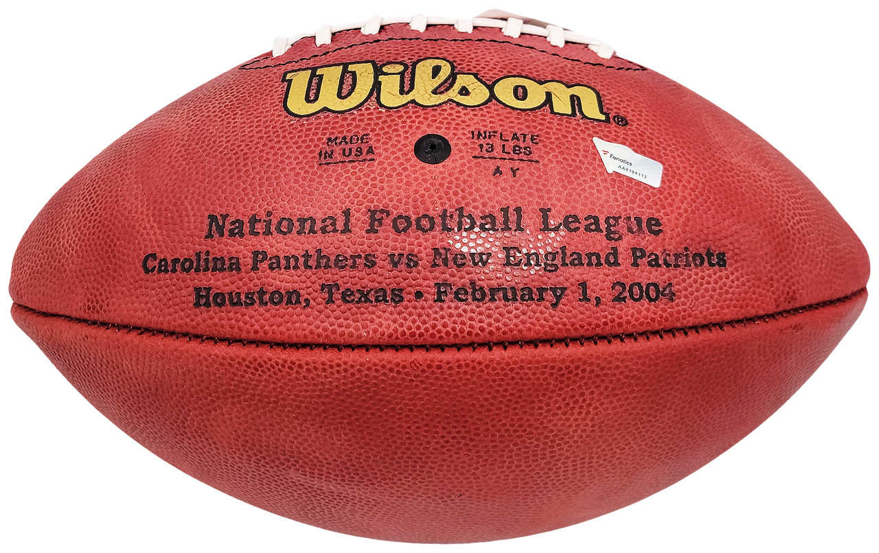 Tom Brady Autographed Official NFL Leather Super Bowl XXXVIII Logo