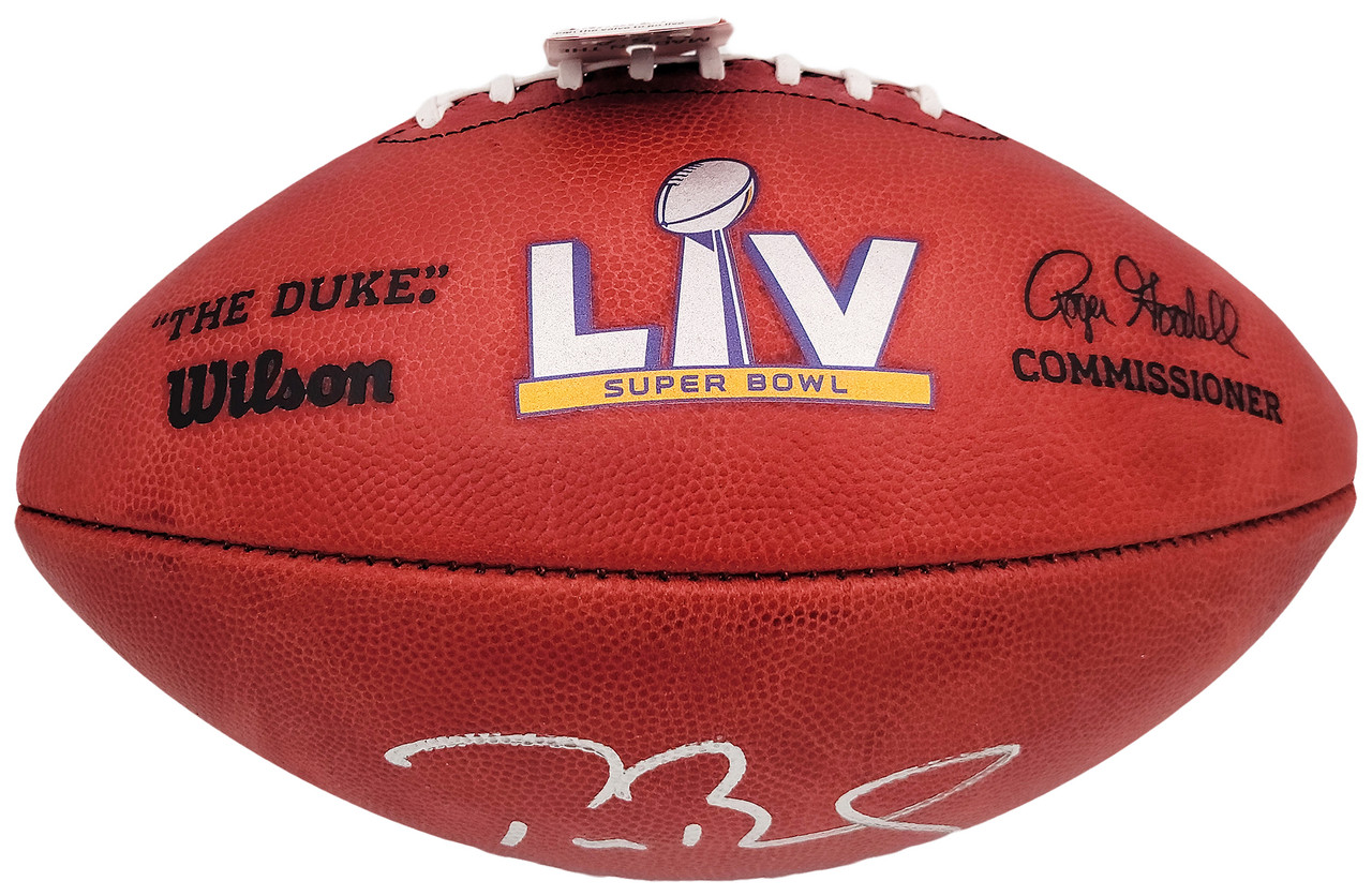 Tom Brady Autographed Official NFL Leather Super Bowl LV Logo