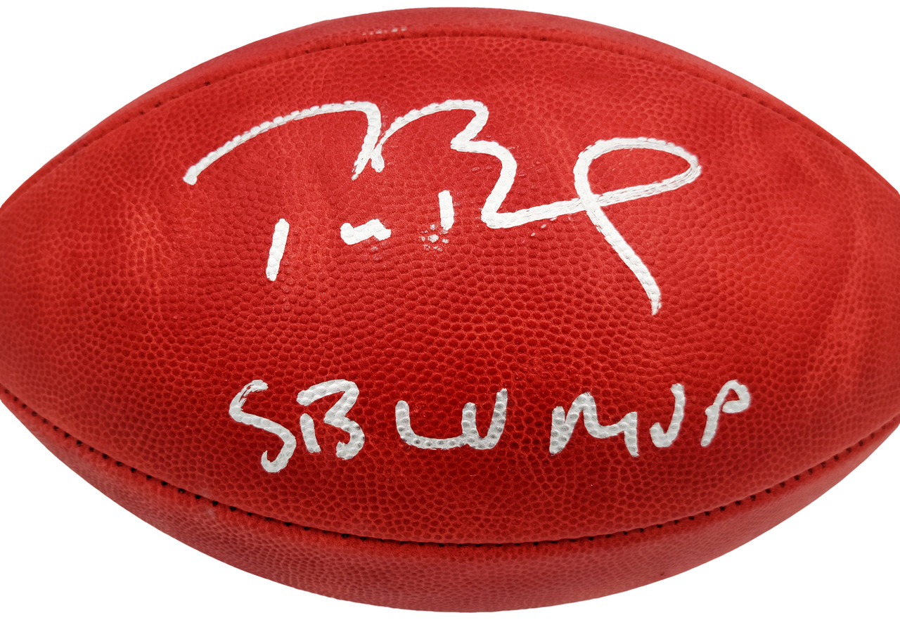 Tom Brady Autographed Official NFL Leather Super Bowl LV Logo Football SB  LV MVP Fanatics Holo #AA0104061 - Mill Creek Sports