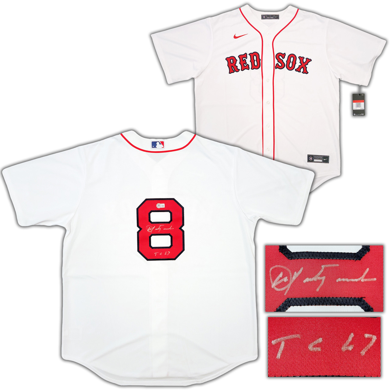 red sox 8 jersey