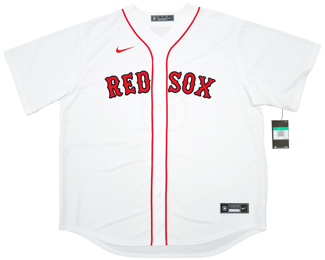 Mil Boston Red Sox Carl Yastrzemski Autographed White Nike Jersey Size XL HOF 89 Beckett BAS Stock #203885