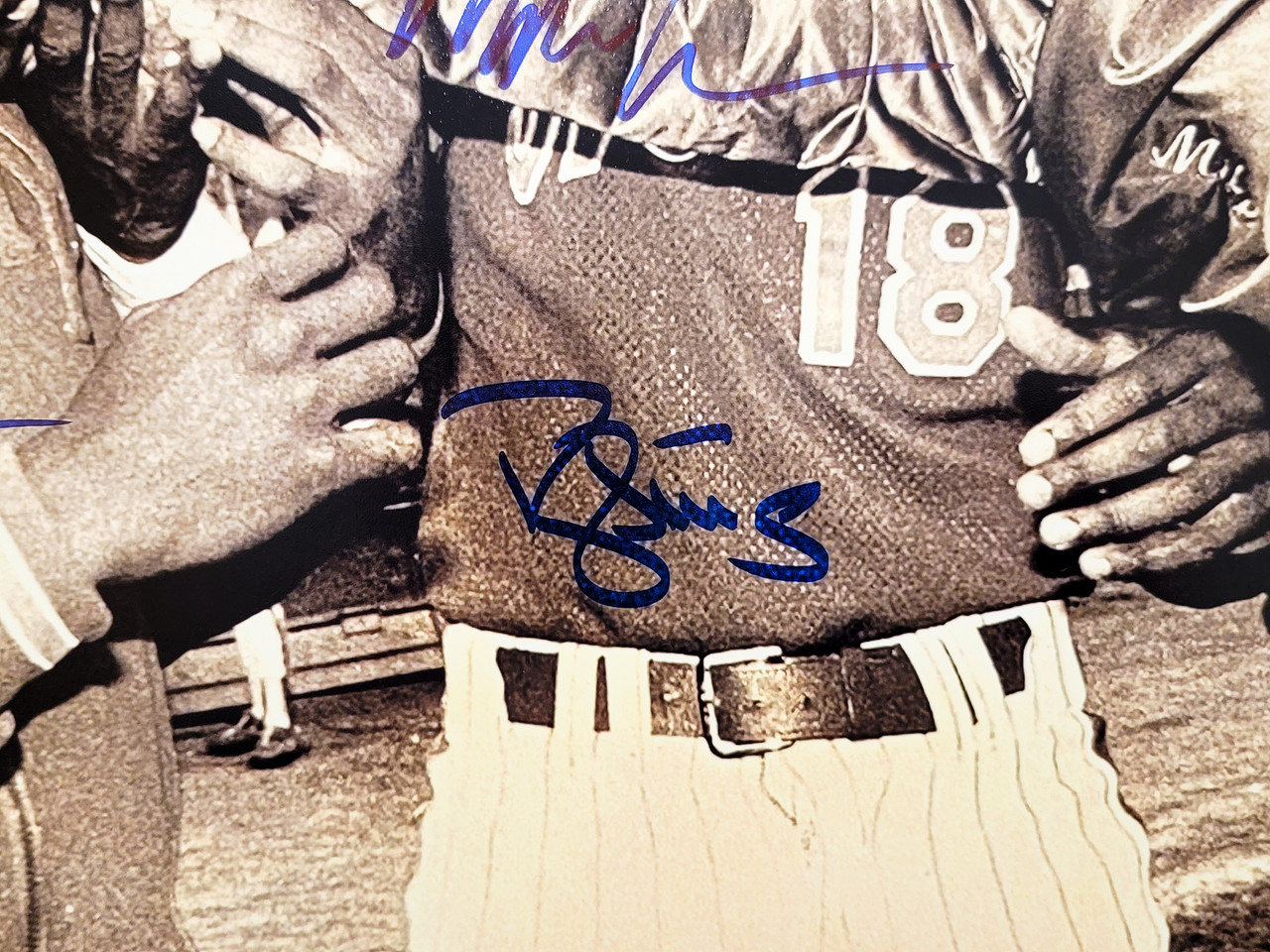 Mike Tyson Doc Gooden Darryl Strawberry Signed 11x14 New York Mets Photo JSA