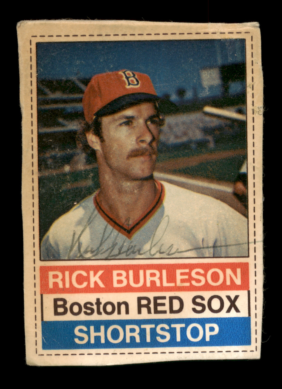 Rick Burleson Autographed 1976 Hostess Card #44 Boston Red Sox SKU
