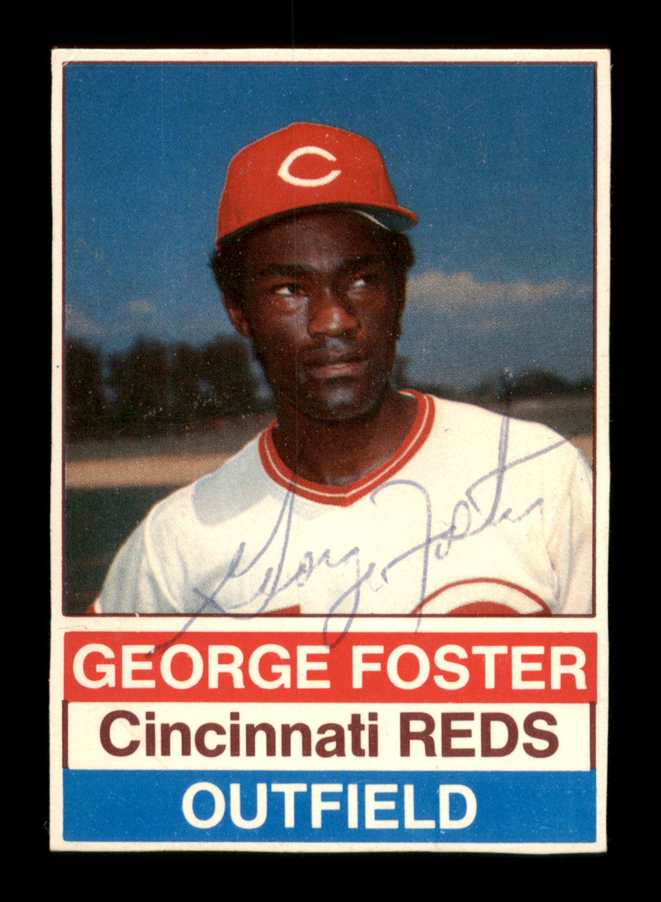 George Foster autographed Baseball Card (Cincinnati Reds) 1975