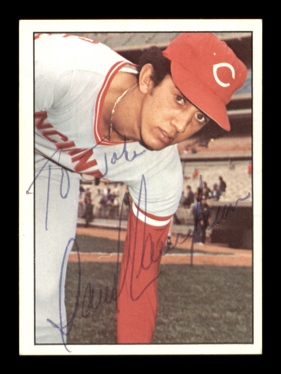 Dave Concepcion Autographed 1975 SSPC Card #34 Cincinnati Reds To John  SKU #204798