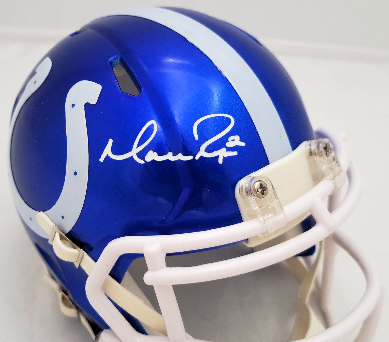 Remembering the Hawk – Blue Batting Helmet