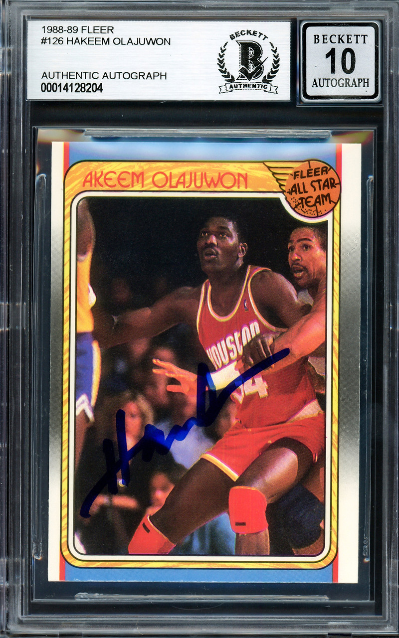 送料無料/新品】 PANINI NBA AUTO HAKEEM OLAJUWON サインカード