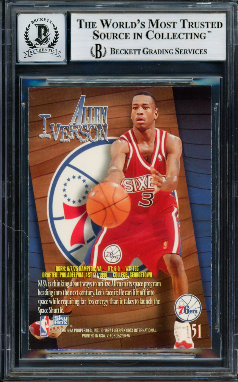 1996 Skybox Premium 85 Allen Iverson Rookie Ungraded 