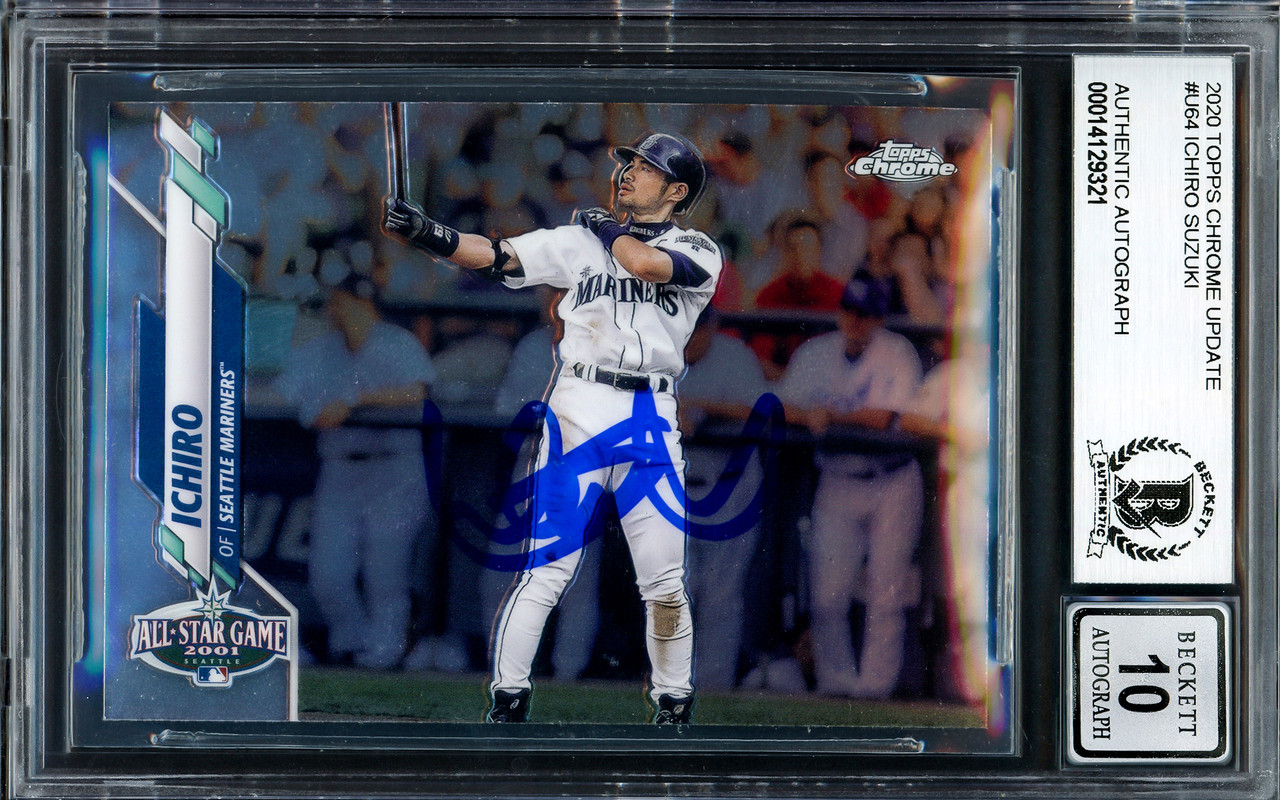 2001 Bowman Chrome Ichiro Suzuki (Gold Refractor) #351 PSA Gem