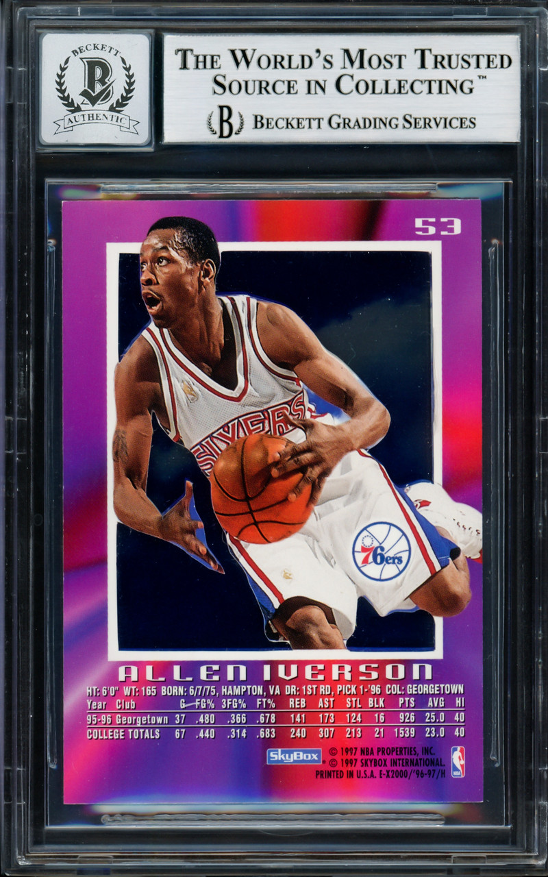 1996 Skybox Premium 85 Allen Iverson Rookie Ungraded 