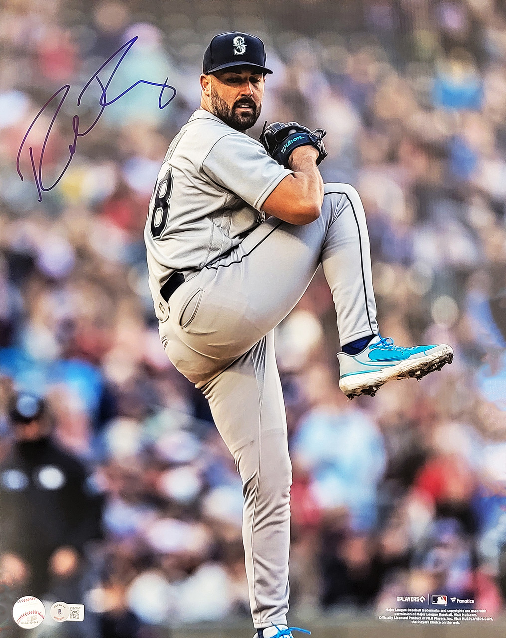 Robbie Ray Autographed 16x20 Photo Seattle Mariners Beckett BAS QR