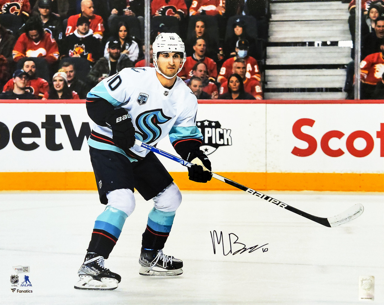 Framed Jordan Eberle Autographed 2022 NHL All-Star Game Blue