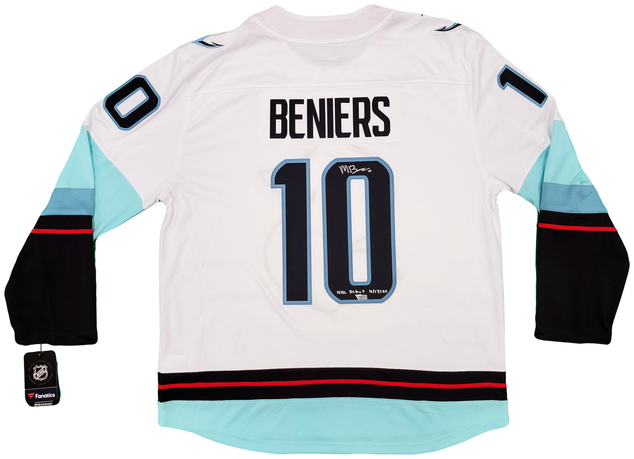 Matty Beniers Seattle Kraken Autographed 2023 NHL All-Star Game Adidas  Authentic Jersey with 1st All-Star Selection Inscription - Limited  Edition of 23