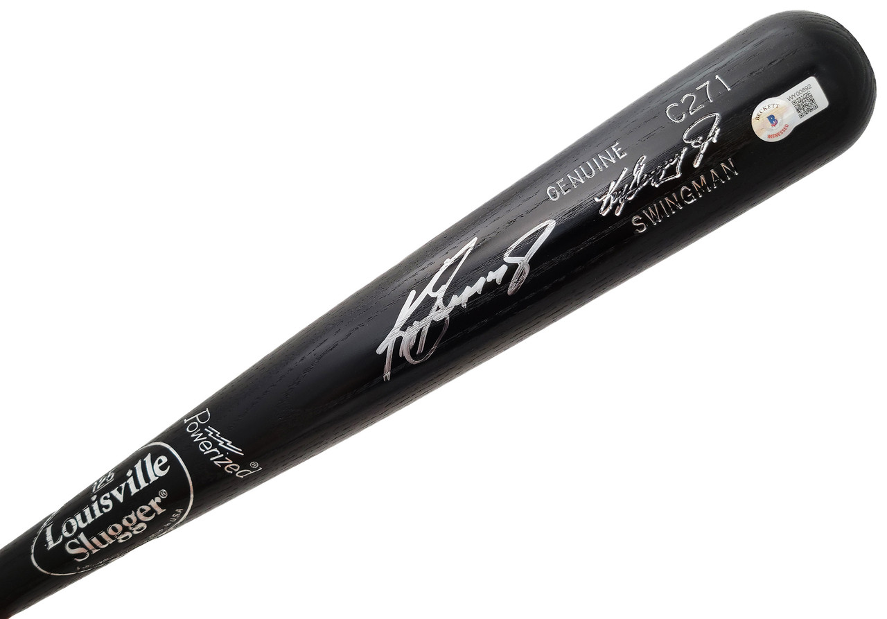 SALE!! Ken Griffey Jr. Autographed Black Louisville Slugger Swingman Game  Model Bat Seattle Mariners Beckett BAS QR Stock #206015 - Mill Creek Sports