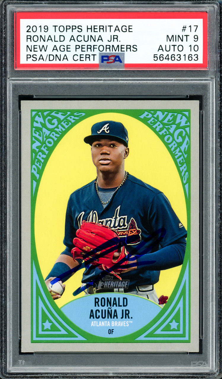 Ronald Acuna Jr. Autographed 2019 Topps Update Card #US220