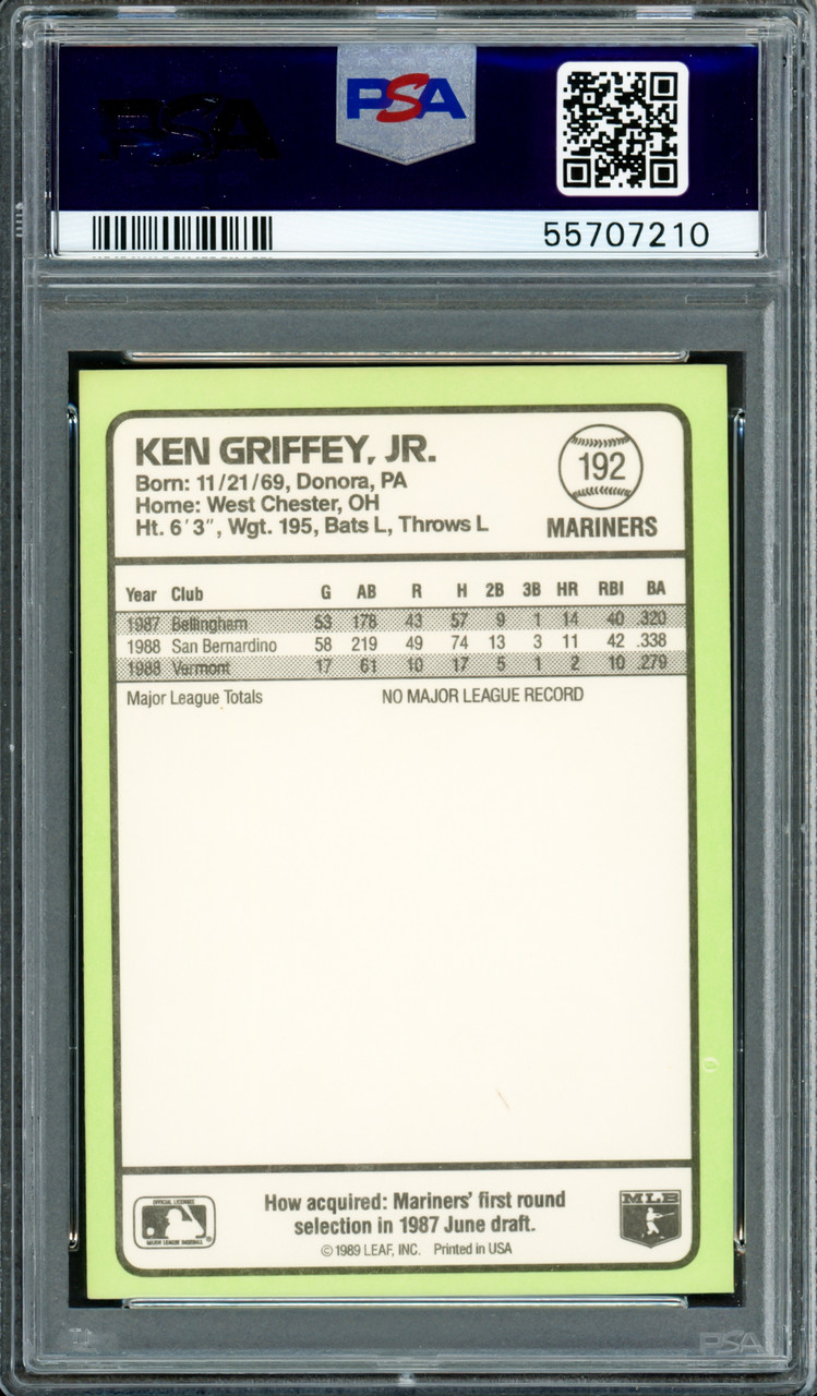 Ken Griffey Jr. Autographed July 25, 1993 Home Run Ticket Stub Seattle  Mariners Auto Grade Gem Mint 10 HR In 8 Game Straight Streak PSA/DNA  #84724554 - Mill Creek Sports