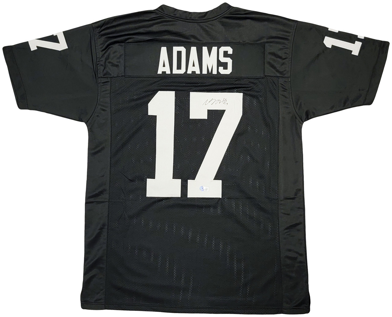 Las Vegas Raiders Davante Adams Autographed Black Jersey Beckett BAS QR  Stock #206043