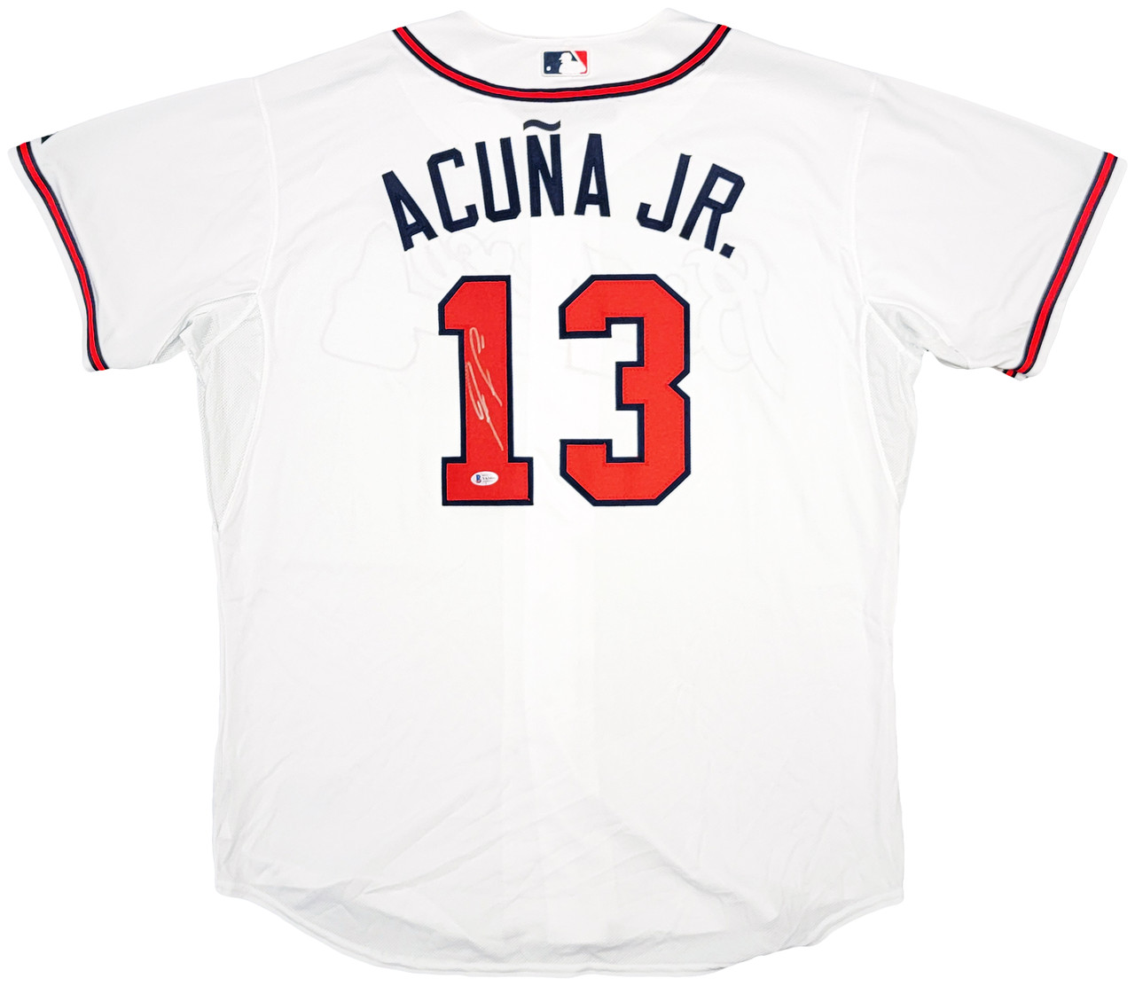 Ronald Acuna Jr. Atlanta Braves MLB Kids 4-7 White Home Cool Base Player  Jersey