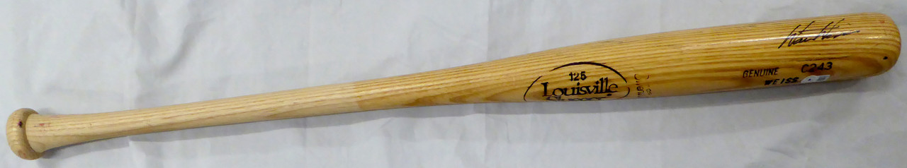 Walt Weiss Autographed 1990 Game Issued Louisville Slugger Bat Oakland A's  Beckett BAS QR #BF24934