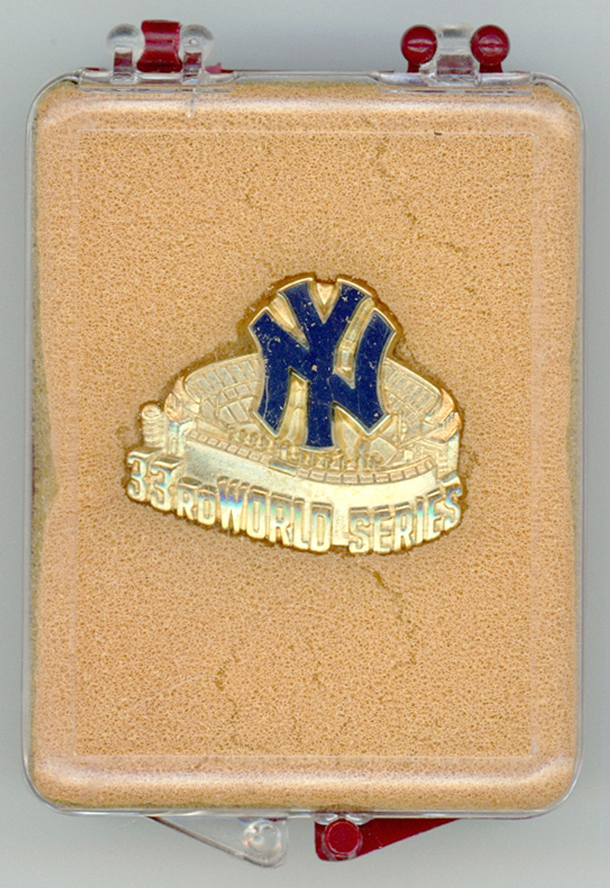 1981 New York Yankees Balfour World Series Press Pin New in Box SKU #207876