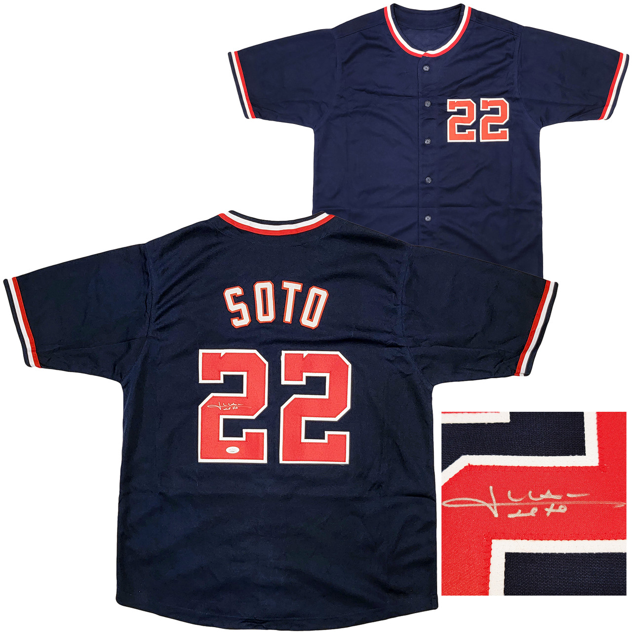 Juan Soto Autographed Authentic Washington Nationals White Jersey