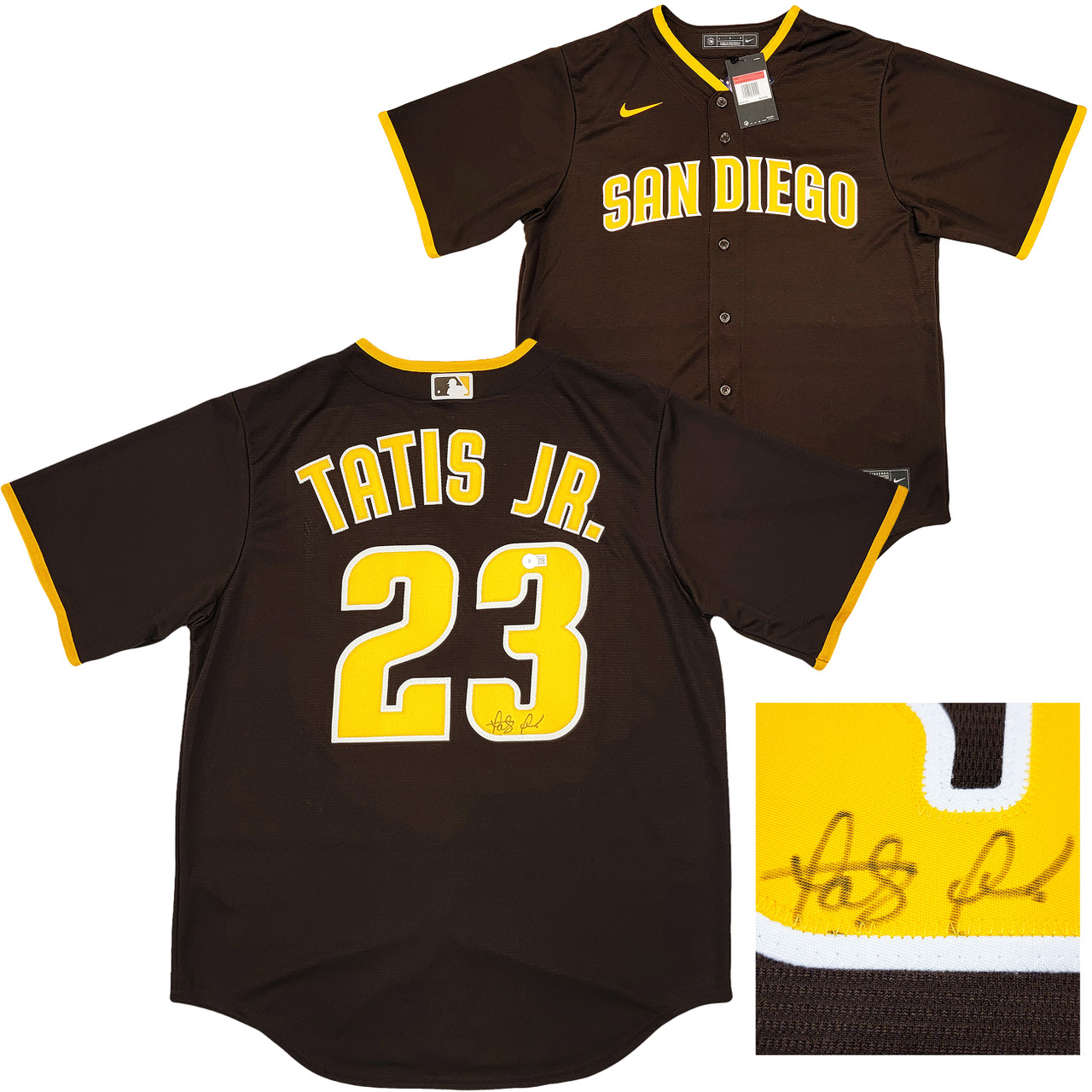 San Diego Padres Fernando Tatis Jr. Autographed Brown Nike Jersey