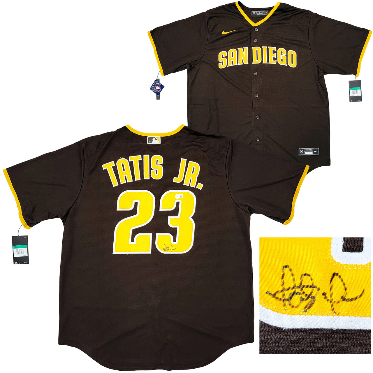 San Diego Padres Fernando Tatis Jr. Autographed Brown Nike Jersey