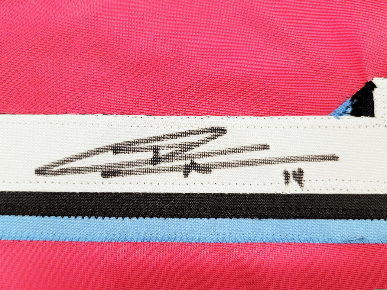 Mil Miami Heat Tyler Herro Autographed Pink Jersey JSA Stock #207952