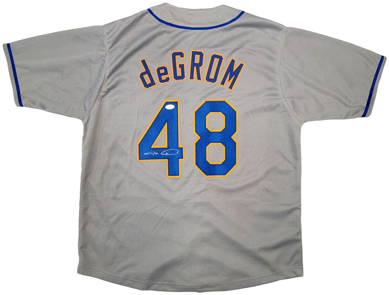 New York Mets Jacob deGrom Autographed Gray Jersey JSA Stock