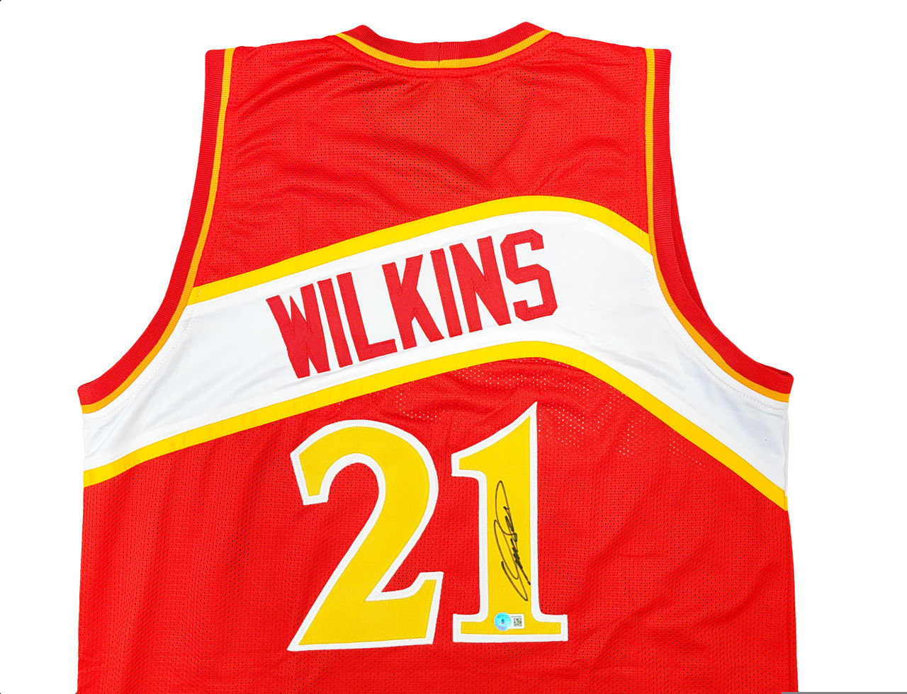 Framed Signed Autographed Dominique Wilkins Atlanta Hawks Jersey Jsa C –  MVP Authentics