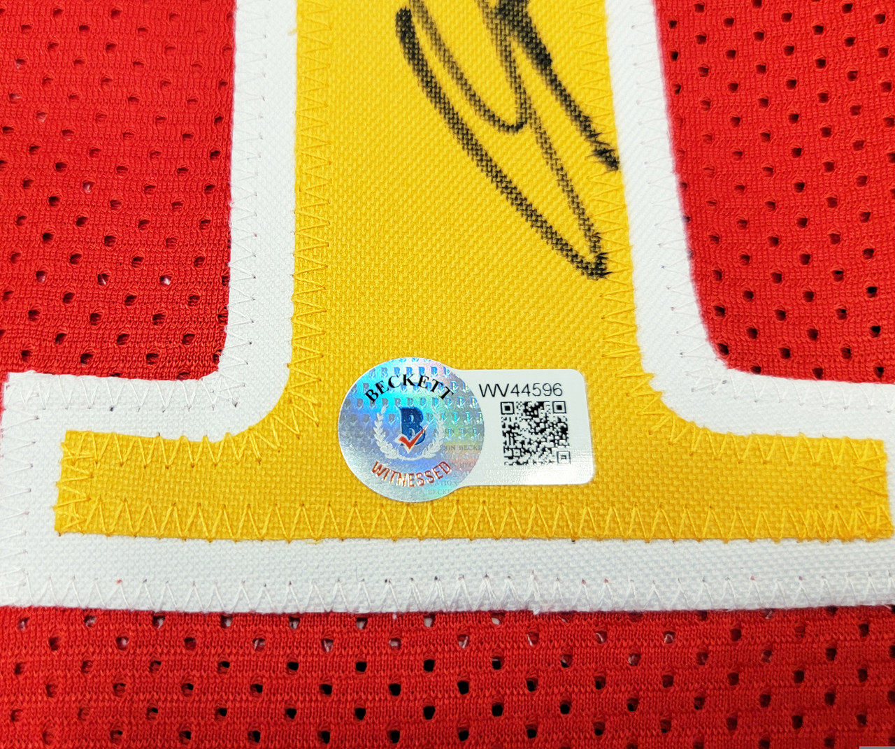 RSA Dominique Wilkins Signed Atlanta Yellow Basketball Jersey (JSA)