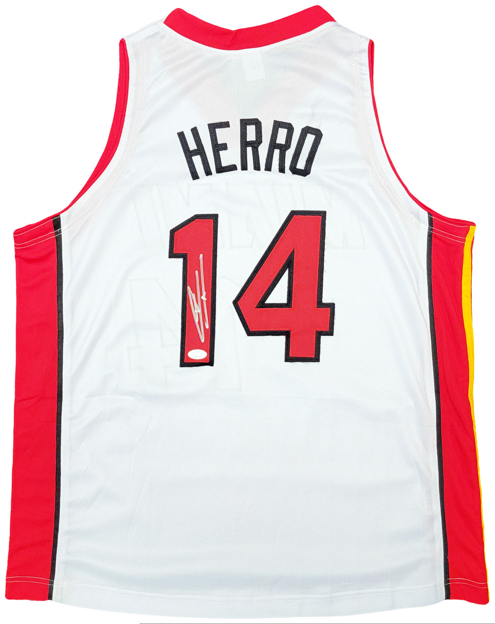 Miami Heat Tyler Herro Autographed White Jersey JSA Stock