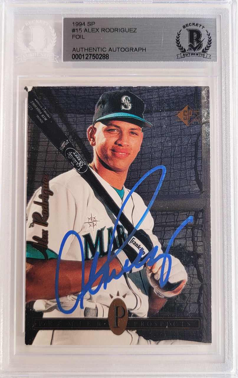 Lot Detail - 1994 Alex Rodriguez Rookie Seattle Mariners Game-Used &  Autographed Alternate Jersey (JSA • PSA/DNA)