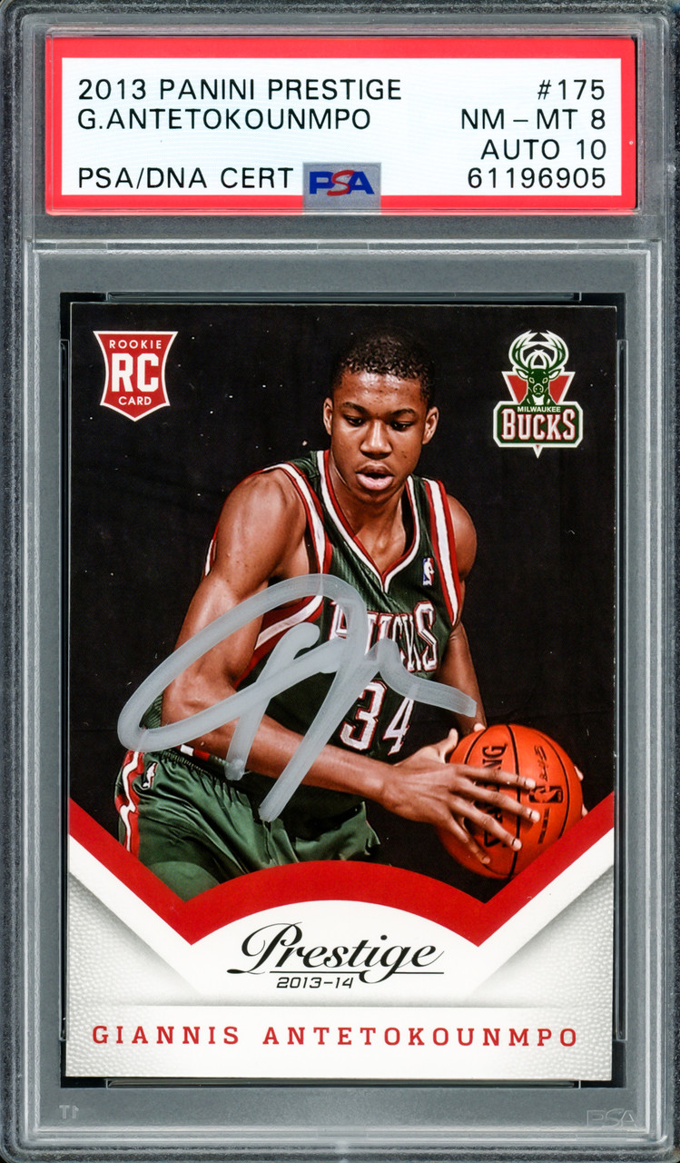 Giannis Antetokounmpo Autographed 2013 Panini Prestige Rookie Card