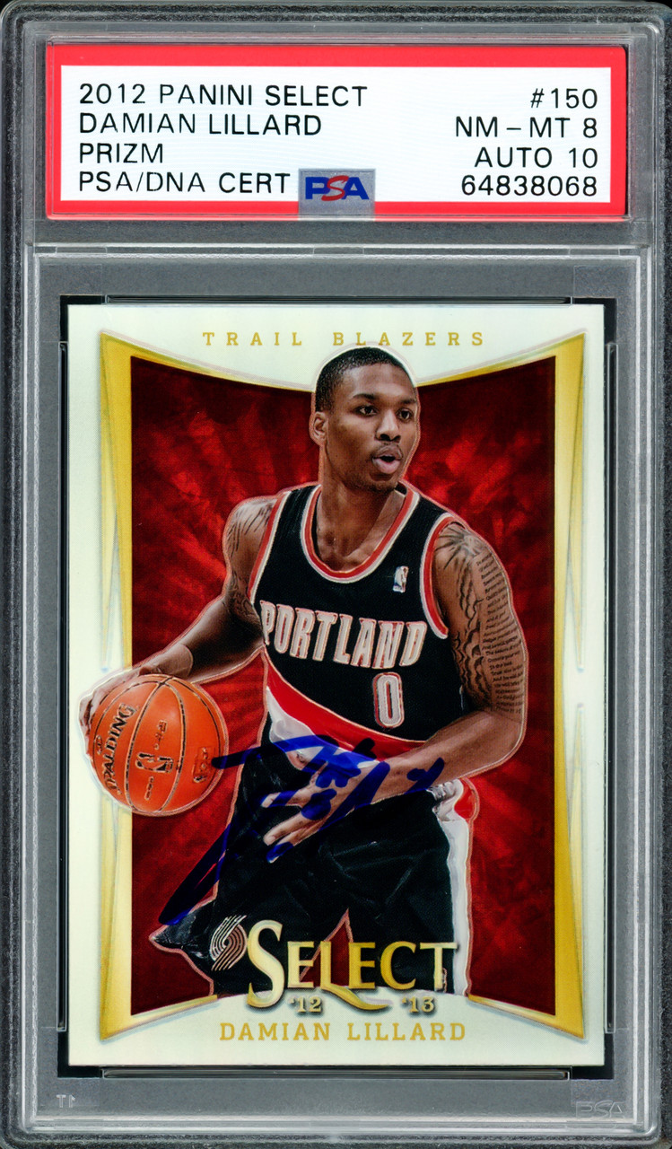 Damian Lillard Autographed 2012-13 Panini Select Silver Prizm