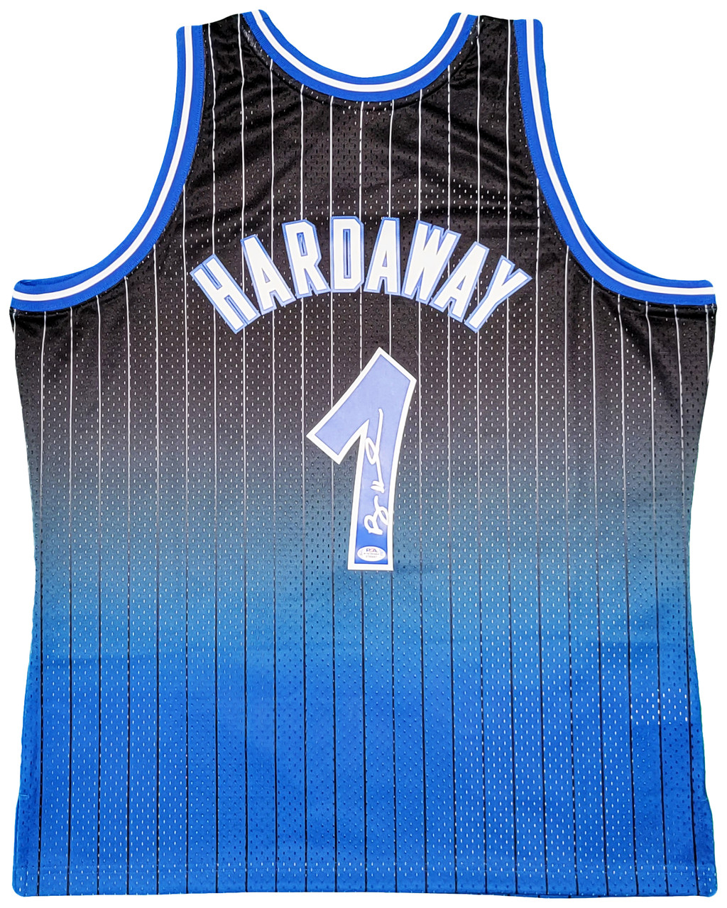 PENNY HARDAWAY ORLANDO MAGIC Jersey NBA BOYS/YOUTH M & N ROYAL  BLUE/PINSTRIPE