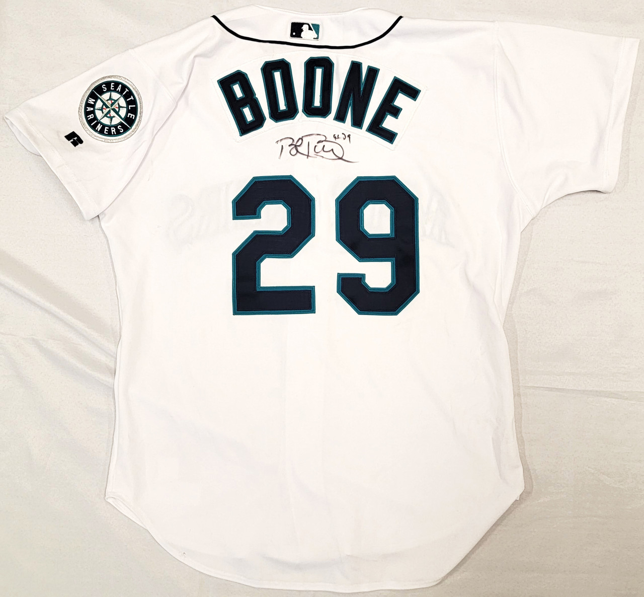Men's Bret Boone Seattle Mariners Roster Name & Number T-Shirt - Green