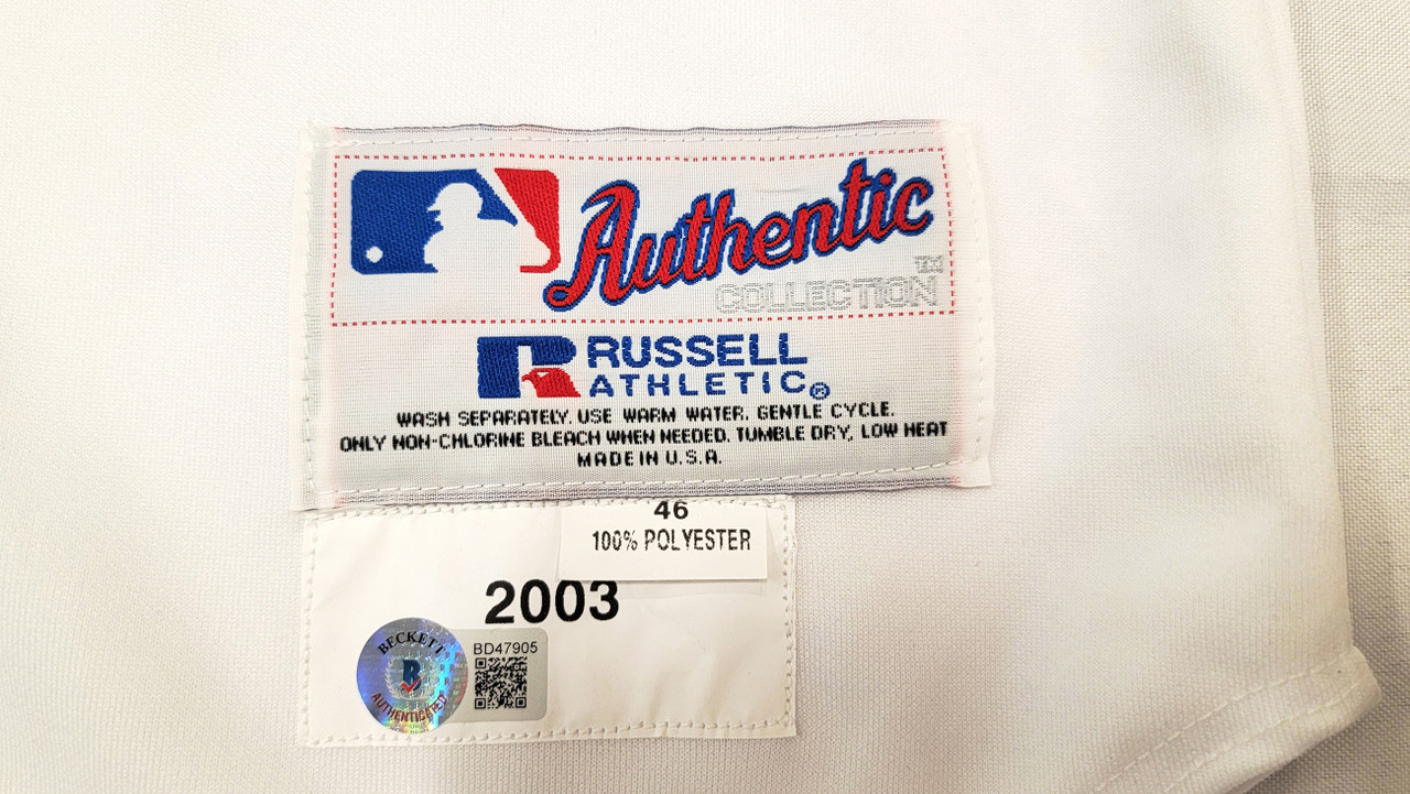 Seattle Mariners Jay Buhner Autographed White Russell Jersey 1998 Home  Sleeveless Size 50 Beckett BAS QR #BH26884